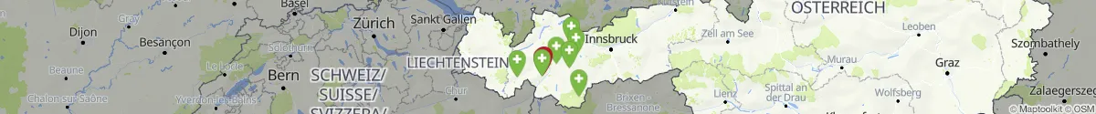 Kartenansicht für Apotheken-Notdienste in der Nähe von Fiss (Landeck, Tirol)